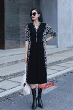 貂绒连衣裙，女装连衣裙，禾瓷