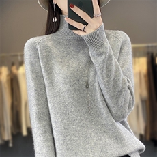 2025年秋季针织常规款通勤套头单件高领,女装针织衫/毛衣,戎洋, 2025年秋季针织常规款通勤套头单件高领,女装针织衫/毛衣,戎洋,
