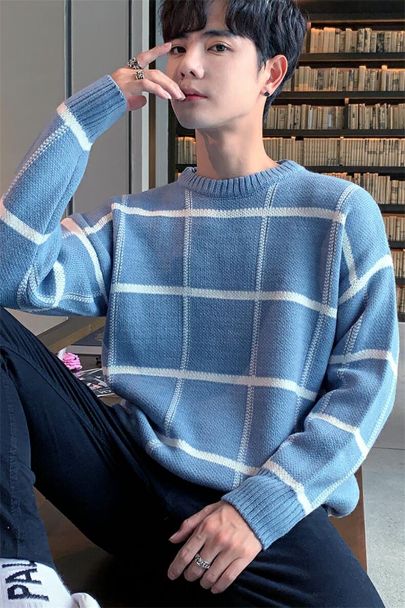 款5782男士毛衣秋冬季新款潮流圆领针织打底衫男装韩版修身,男装针织衫/毛衣,电商D310（原电商305）