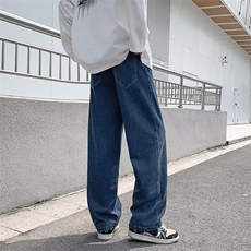 牛仔裤男夏季潮大码休闲裤子高街设计感裤子N1115P38，男装牛仔裤，星座1116-2