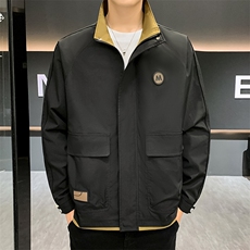 春秋季新款夹克男士立领外套M字母设计百搭工装上衣外套702-P52，男装夹克，星座1403A