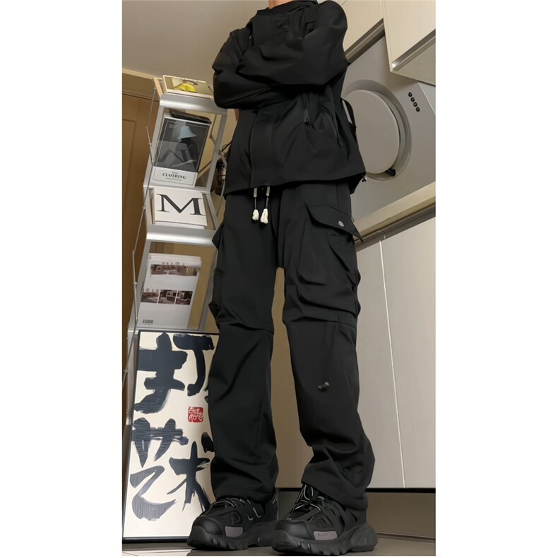抖音潮流时尚机能户外休闲冲锋裤K720常规特批39,男装休闲裤,星座718-1