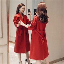 中长款西装风衣女春秋季2025年新款气质收腰显瘦早春今年流行外套，女装风衣，沫晗依美