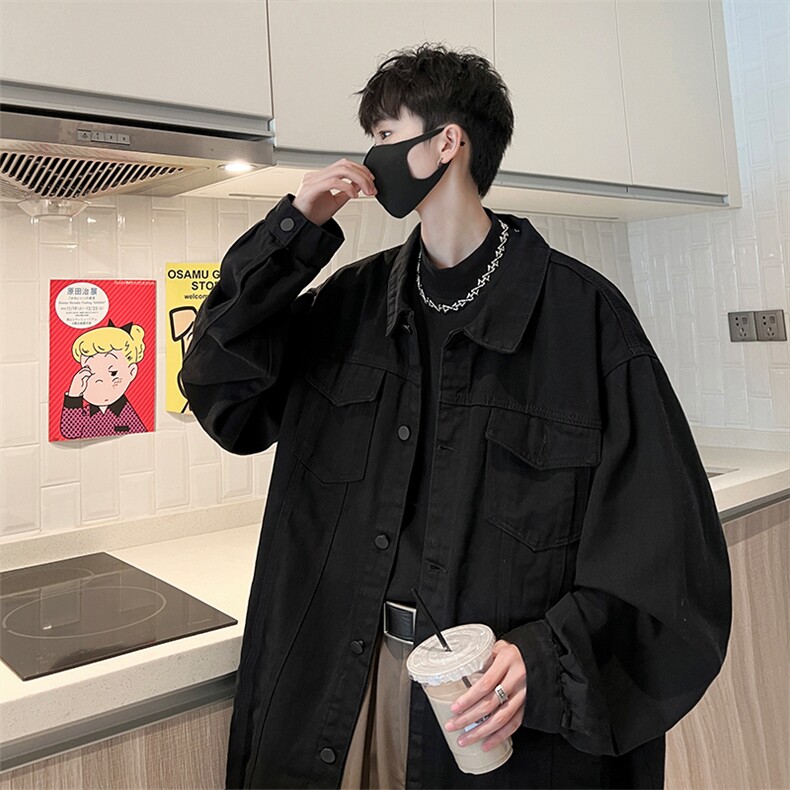 牛仔夹克男大码牛仔外套男茄克NJ77394-P60,男装夹克,电商A040