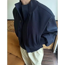 【有货】DB969-特P65欧美高街黑色廓形飞行夹克男棒球服短款外套，男装夹克，星座603-2