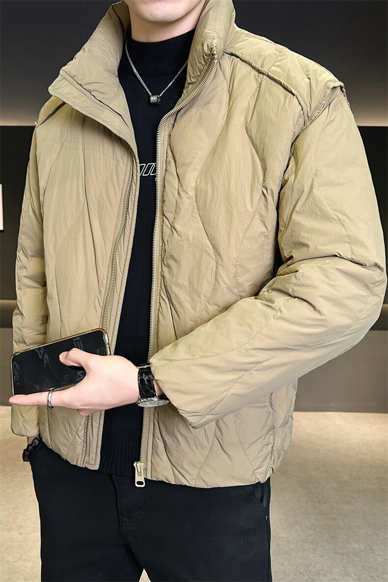 M-3XL86323-P185标50绒短款立领轻薄羽绒服男,男装羽绒服,电商B321-1