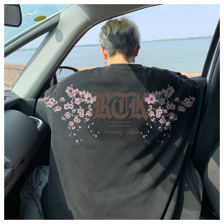 重磅水洗做旧圆领卫衣力推大码男美式XZ517A-3-ZH2703-P58，男装卫衣，星座517A-3