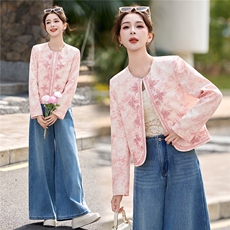 现货现货2026年春季新中式重工刺绣外套，女装短外套，艾仟回(原伊仟回)