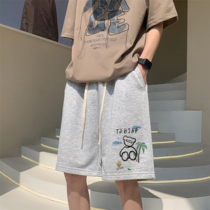 直播得物抖音品质男运动中裤五分短裤K0502P28控39图片