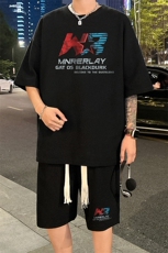 套装！华夫格套装短袖T恤短裤男TZ227-特P38，男装牛仔裤，电商B367
