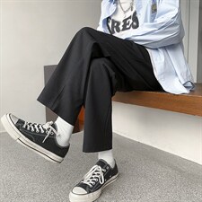 早秋冰丝九分西裤XZ604-KG26-P55控68，男装西裤，星座604