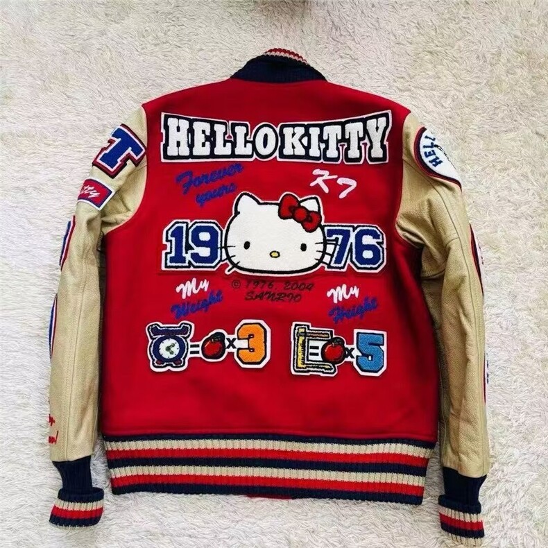 美式Vandythepink棒球服男女情侣vintage棉衣夹棉加厚夹克ins外套,男装夹克,星座506A