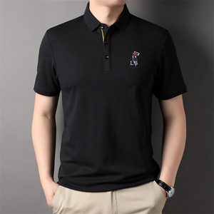D33779钱塘2020-2夏季新款中青年男士翻领休闲百搭时尚T恤上衣P51图片