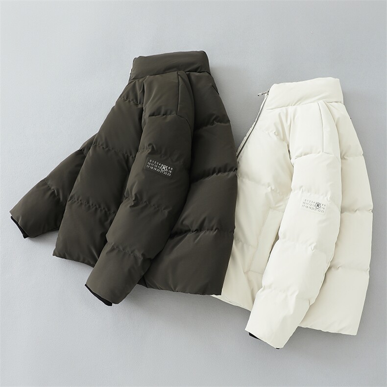 立领机车皮衣羽绒服2024年冬季新款加厚情侣款PU皮保暖外套1001,男装皮衣,电商A234