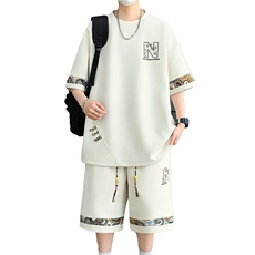 6195-P50新款2025男士休闲时尚运动套装，男装休闲套装，星座1215-1