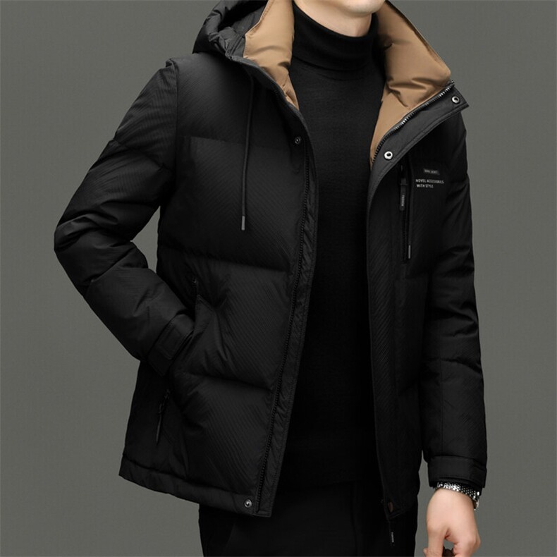 男装羽绒服YR9909新品主推90白鸭绒斜纹压胶实体品质,男装羽绒服,钱塘207-1