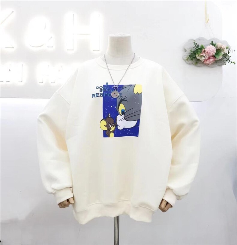 大版加绒加厚卫衣，女装卫衣/绒衫，IEC