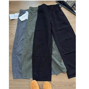 【有货】DK3502-批50美式复古牛仔多口袋工装裤男宽松休闲弯刀裤图片