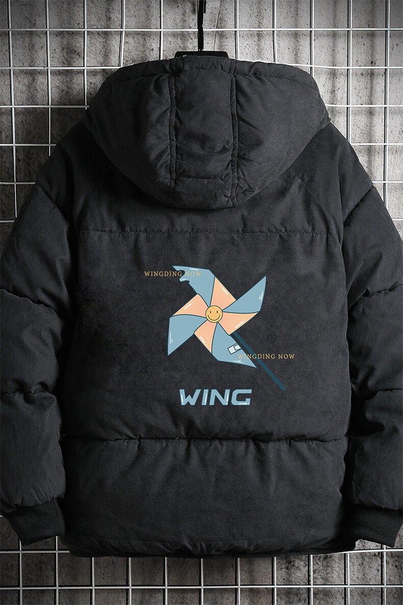 MY16112-P100加厚加绒连帽衣男大码服男面包服男网格挂拍,男装棉衣,电商A040A