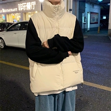 冬装背心外穿宽松休闲加厚马甲港风情侣坎肩立领马夹外套MJ04-p55，男装背心/马甲，星座1008-1