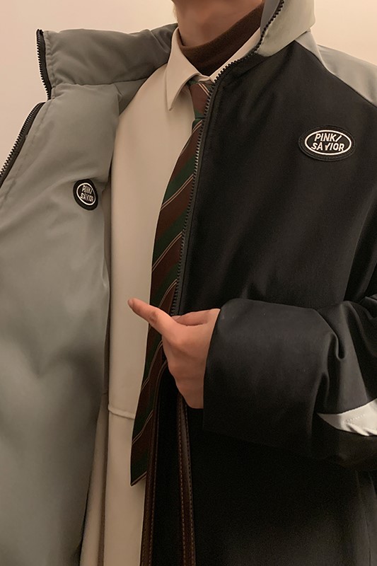 双面穿棉衣加厚外套大码棉袄港风棉服日系潮1016-1W89P128K158,男装棉衣,星座1016-1（原电商B408-1）