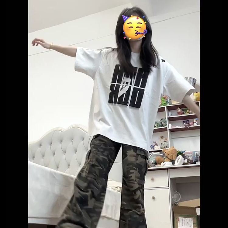 夏季新款港风美式字母印花全刺绣套头圆领短袖T恤男女ZX464-P33,男装T恤,星座313A(原308A-2)