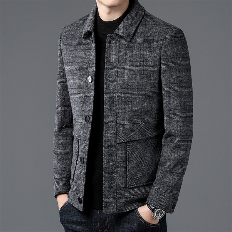 DZ9A63钱塘2020-3冬季厚款商务休闲翻领中年男士夹克外套P255,男装夹克,钱塘207-3