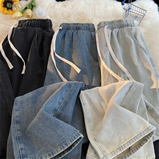 渐变牛仔裤男款水洗做旧宽松直筒休闲长裤子A080-9299-P40控68，男装牛仔裤，电商A080