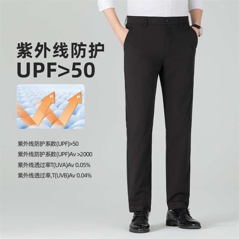 BGW-Y6579夏季男士薄款商务弹力纯色冰丝西裤免烫透气修身长裤,男装西裤,电商B360