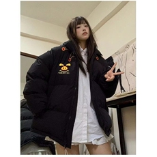 网络图现货潮流文艺日系新款原宿猪猪侠慵懒百搭棉衣JS331-P98，男装棉衣，星座715-7