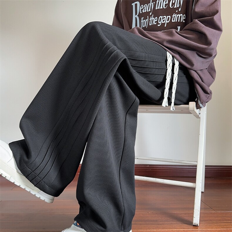 2025春季新款内景大码美式直筒卫裤M-5XHK24842-特P30，男装休闲裤，电商A022