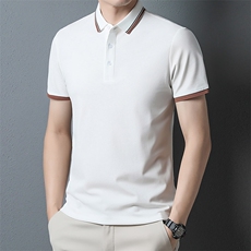 2023夏季新款短袖t恤男士半袖保罗polo衫纯色翻领体恤修身上衣服T，男装T恤，电商B212（原钱塘6029）