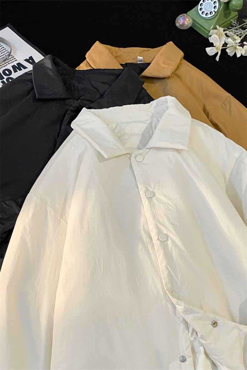 衬衫翻领羽绒服男轻薄时尚短款防寒保暖厚外套Y5870-P145【特价】,男装衬衫,电商A007
