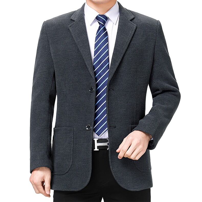 男装2023秋季新款商务休闲西服中年宽松男士修身单件西装外套,男装西服,电商B212（原钱塘6029）