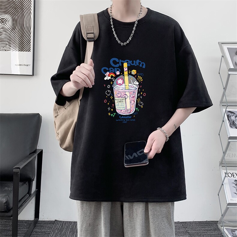 麂皮绒短袖t恤男大码半袖男大皂风JD82332-P25,男装T恤,电商A040