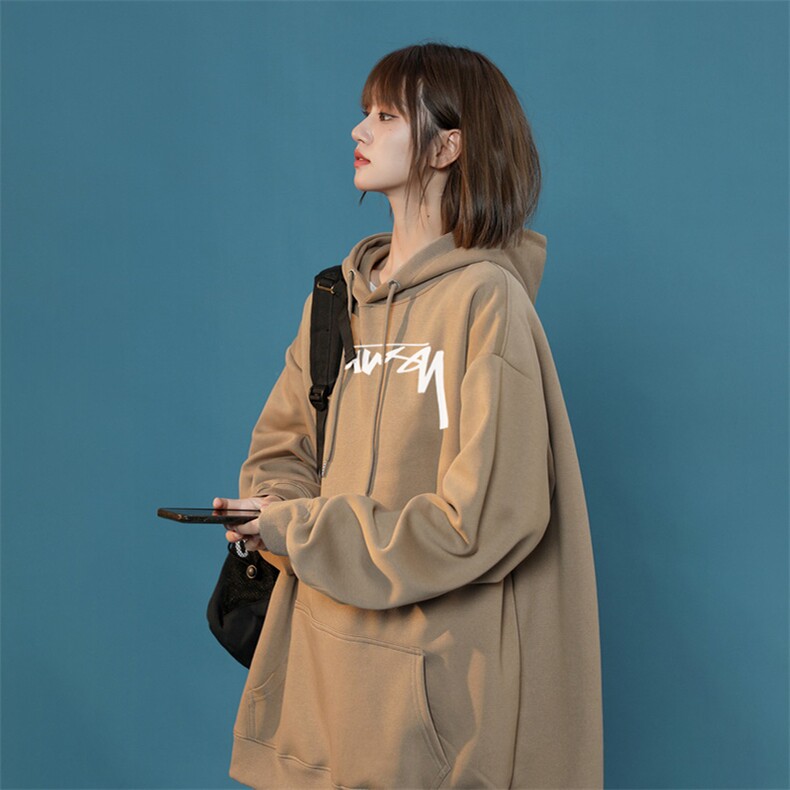 秋季美式英文印花高街连帽卫衣,女装卫衣/绒衫,星座310A-4