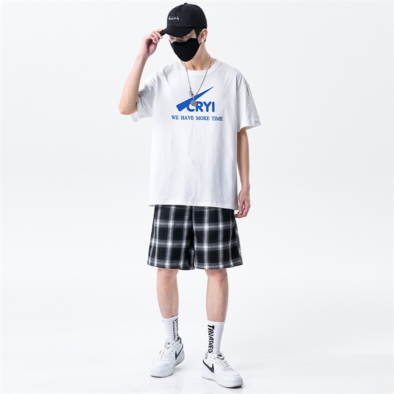 短袖t恤男休闲套装潮牌韩版潮流青少年帅气夏季DS786TP55,男装T恤,电商A102