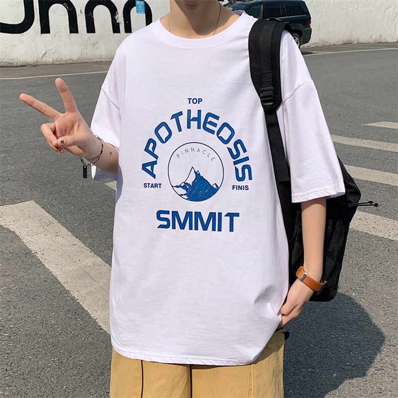 转化8%！！2021夏季男士纯棉短袖T恤宽松半袖体恤衫T2156P25,男装T恤,电商B220