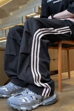 YK122P35品质保障！夏季垂感冰凉褶皱复古侧边三条杠织带休闲裤，男装休闲裤，电商A249