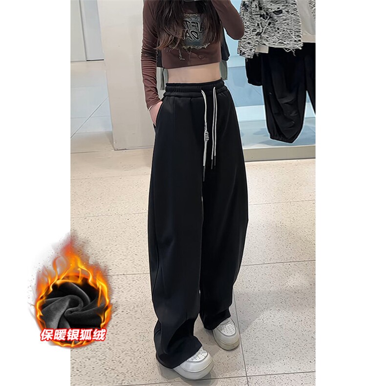 特批P35无差价冬季加厚保暖舒适卫裤中性潮牌弯刀裤K1960J加绒,男装休闲裤,电商A001-1