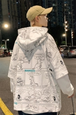 2023春季新品男士休闲青少年潮牌连帽套头港风时尚卫衣W407-P58，男装卫衣，电商A441-1
