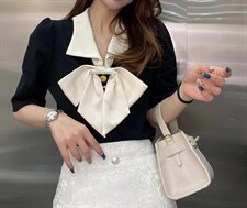 【现货】蝴蝶结上衣，其它，色调轩