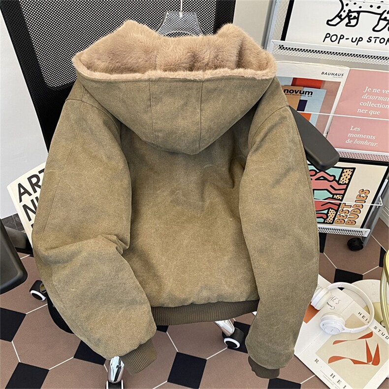 美式夹克男冬季加绒加厚棉服帆布棉衣外套MY9806-P183可拆卸帽子,男装夹克,星座308B-1