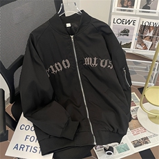 F70-P58春秋美式复古潮牌休闲工装夹克外套潮流宽松情侣棒球服，男装夹克，星座512-6