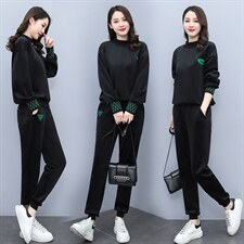 2023秋冬装新款时尚两件套加厚双面丝绒套装，女装套装/套裙，凯瑟曼