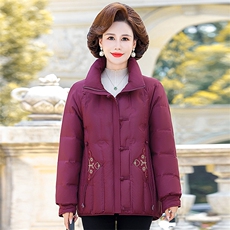 妈妈冬季羽绒服女加厚短款小个子中老年人奶奶保暖外套冬，男装羽绒服，电商B212（原钱塘6029）