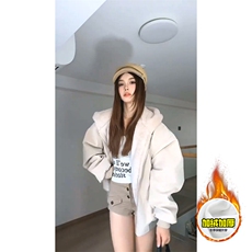 现货高品质美式冬季重磅座山雕大毛毛领pu皮棉衣男女加厚外套，男装皮衣，电商A486