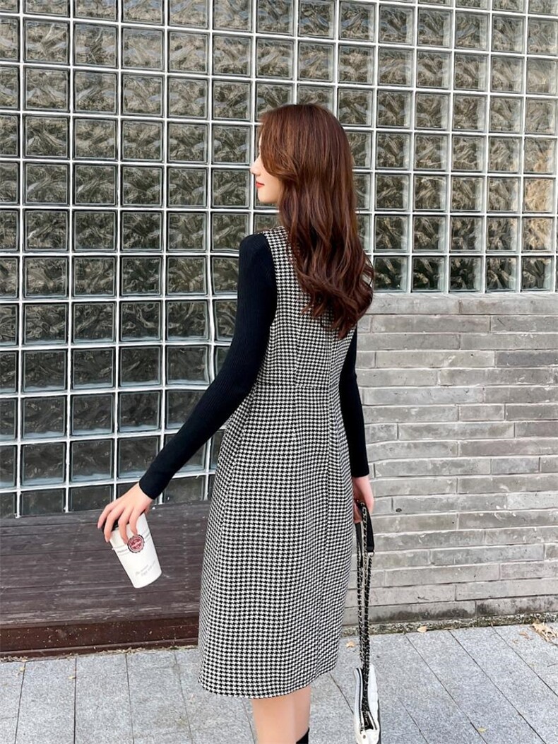 两件套连衣裙时尚，女装连衣裙，薇贵祖