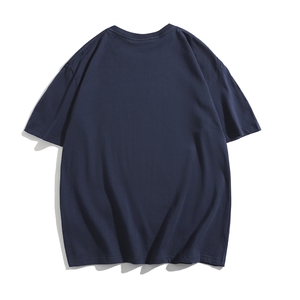 T08夏宽松五分半袖短袖中性风印花T恤衫外套个性男女TEE学生班服图片