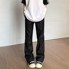 百搭宽松型新款休闲裤潮青春流行夏季男纯色时尚潮牌日系原宿长裤，男装休闲裤，星座506A